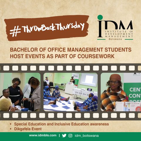 Throwback thursday Bachelor of Office Management WEBSITE